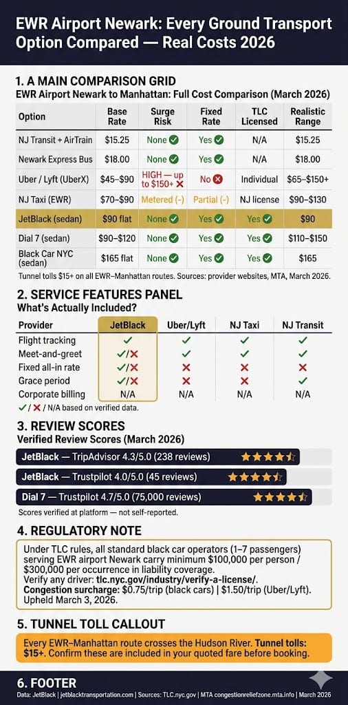 Ewr Airport Newark Car Service: 6 Honest Facts For 2026 3 April 14, 2026 Infographic Ewr Airport Newark