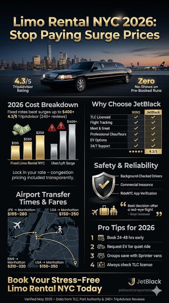 Infographic Limo Rental Nyc