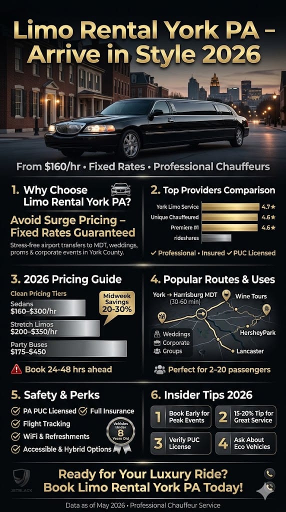 Infographic Limo Rental York Pa