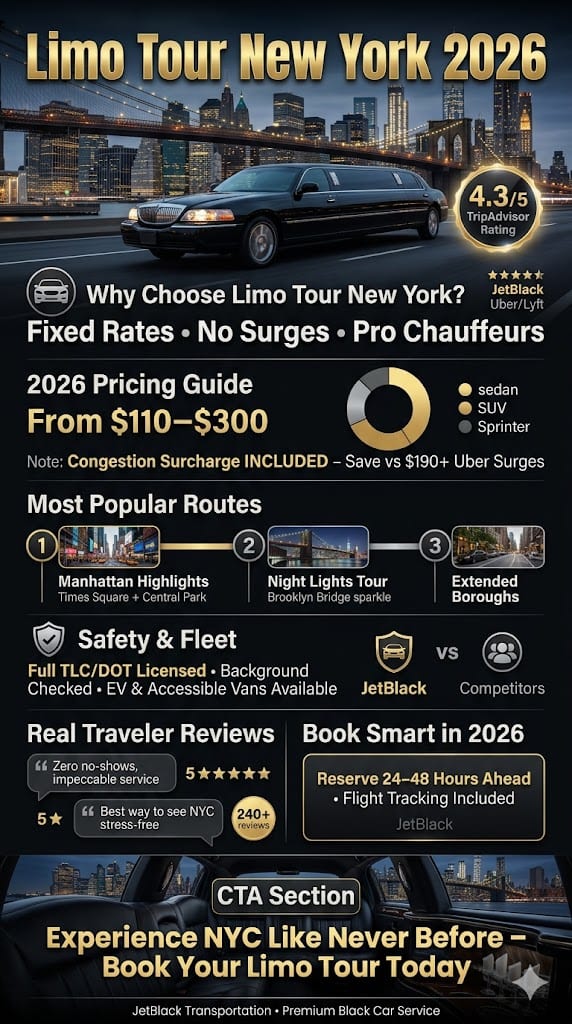 Infographic Limo Tour New York