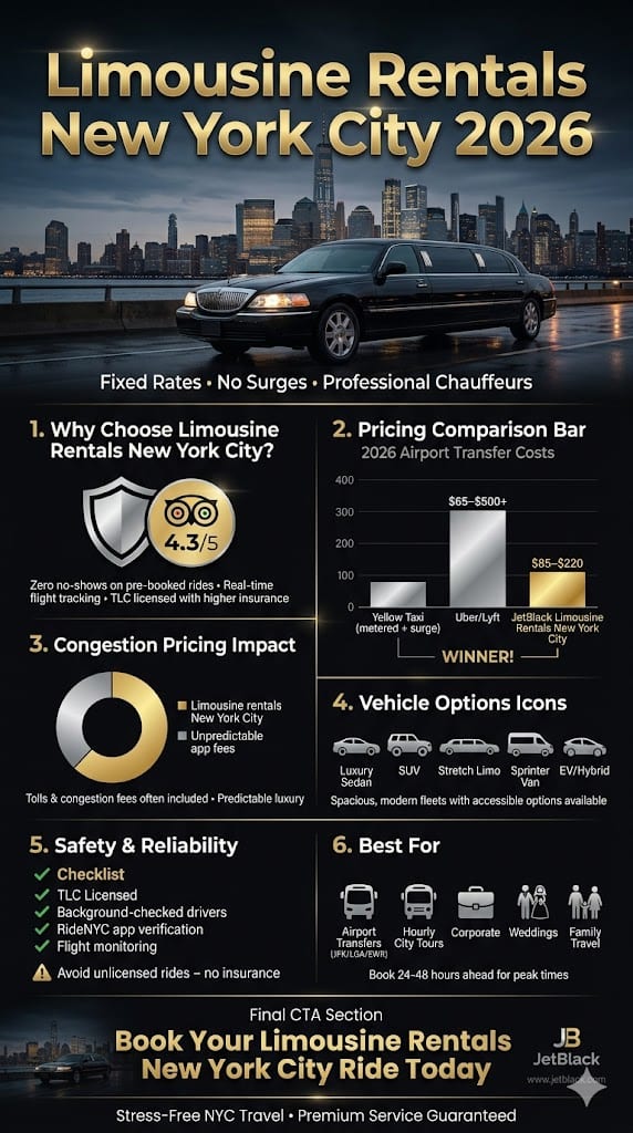 Infographic Limousine Rentals New York City