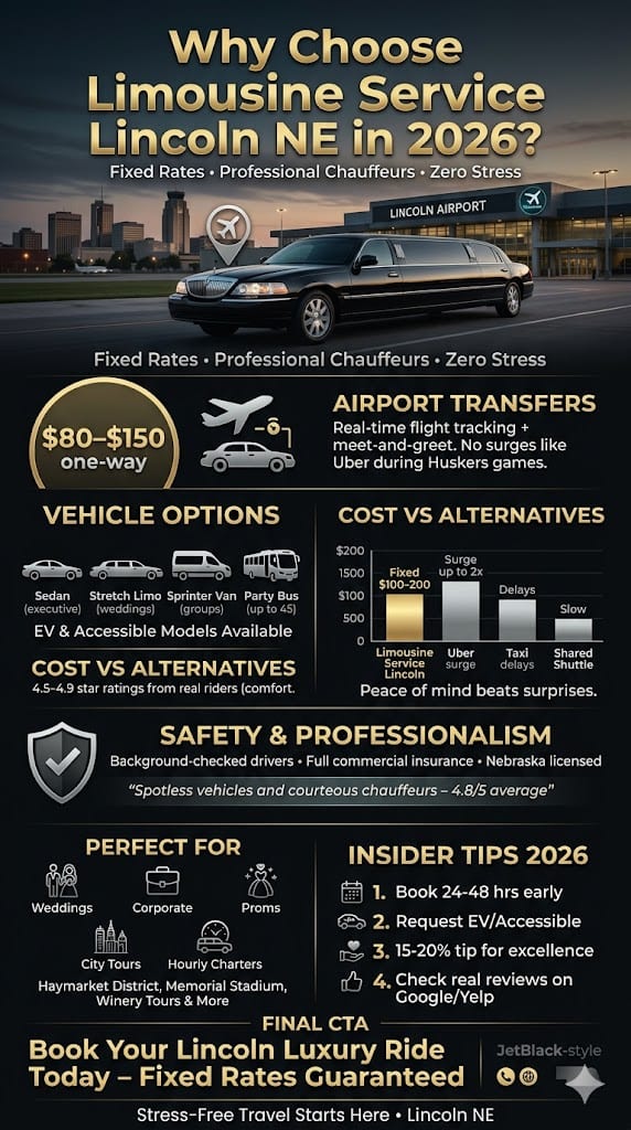 Infographic Limousine Service Lincoln
