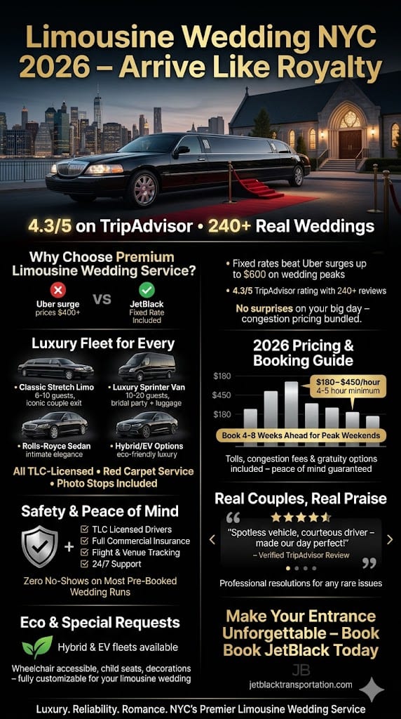 Infographic Limousine Wedding
