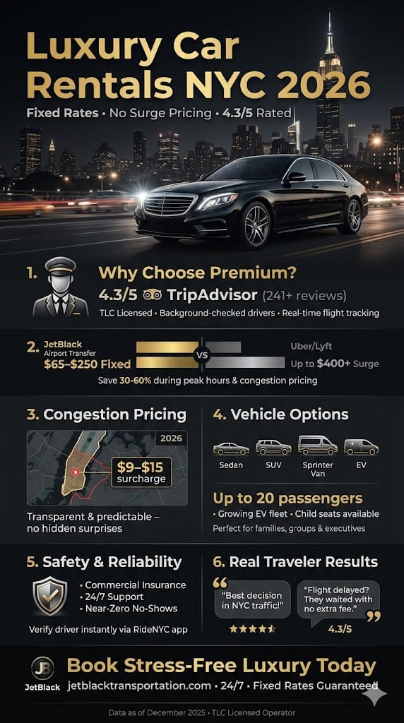 Infographic Luxury Car Rentals In New York City