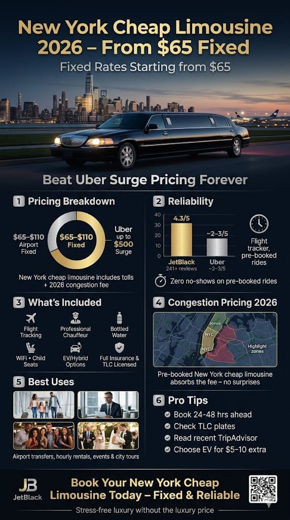 Infographic New York Cheap Limousine