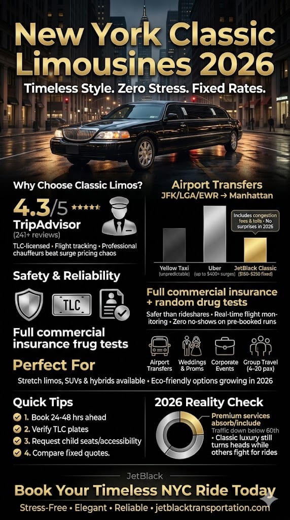 Infographic New York Classic Limousines
