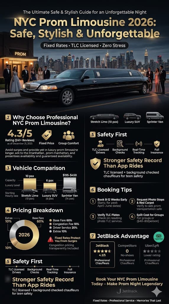 Nyc Prom Limousine 2026: 5 Honest Facts Before You Book 3 June 1, 2026 Infographic Nyc Prom Limousine