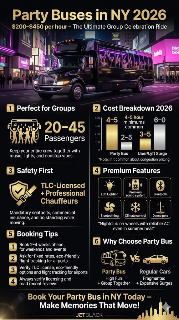 Party Buses In Ny: 6 Honest Facts Every First-Timer Should Know 2026 3 June 2, 2026 Infographic Party Buses In Ny