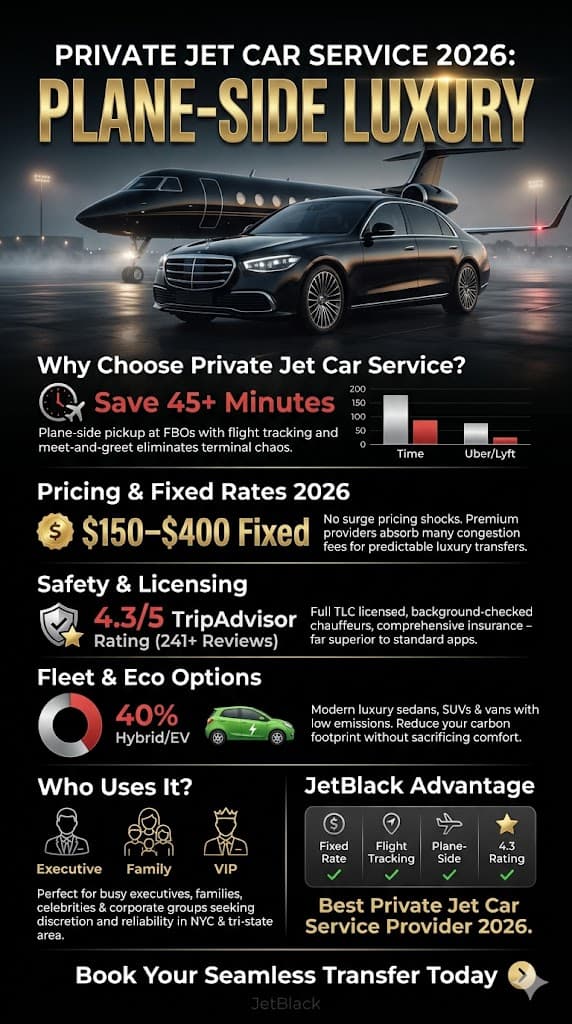 Infographic Private Jet Car Service