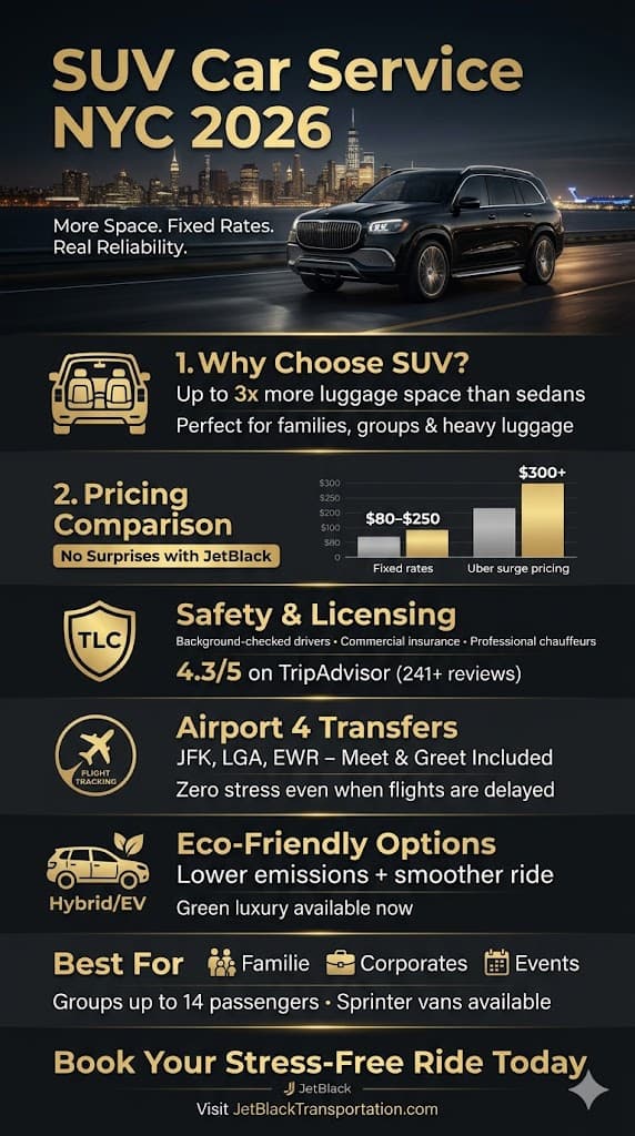 Infographic Suv Car Service Nyc