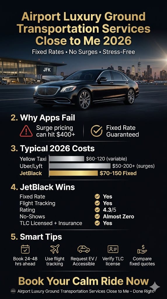 Infographic Airport Luxury Ground Transportation Services Close To Me