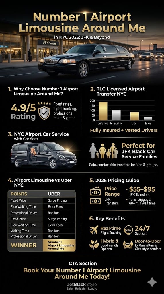 Infographic Number 1 Airport Limousine Around Me