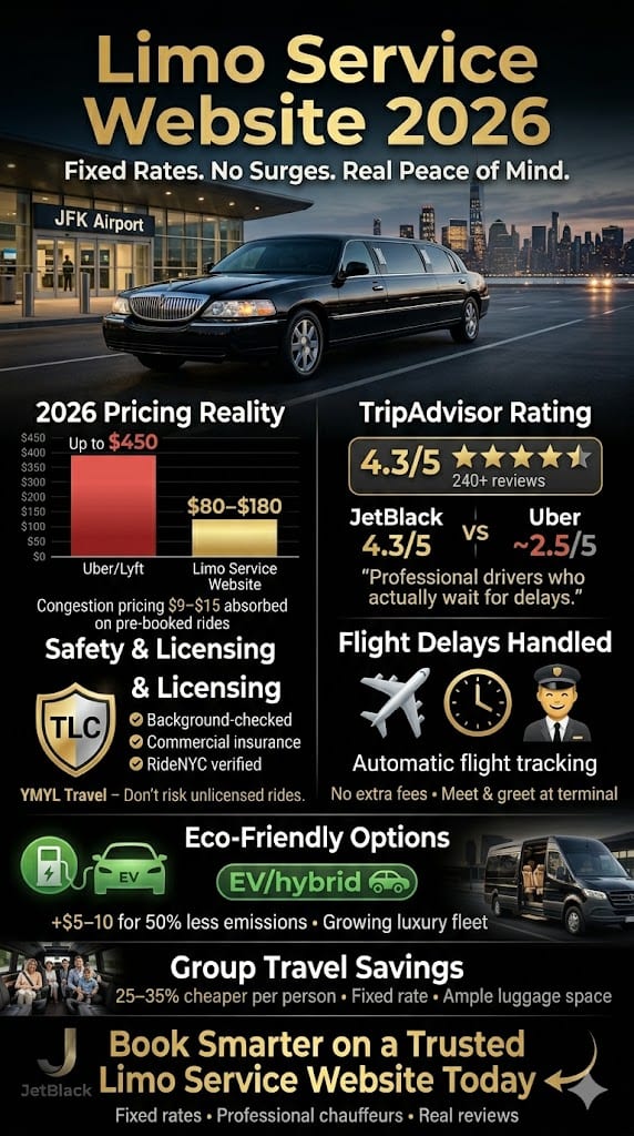 Infographic Limo Service Website