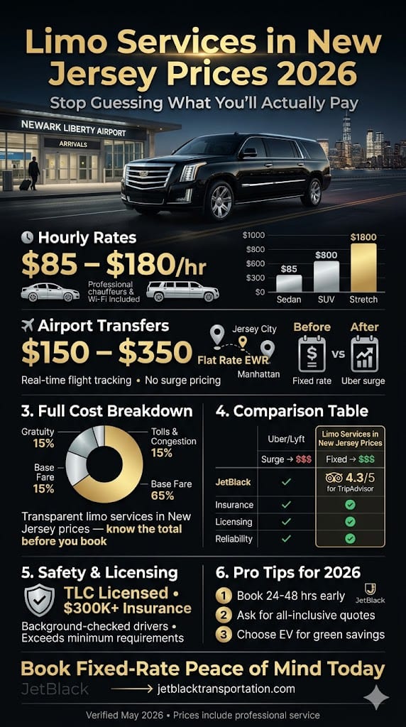 Infographic Limo Services In New Jersey Prices