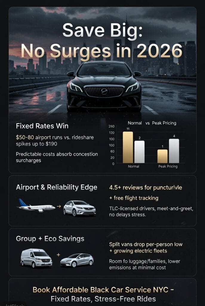 Infographic Affordable Black Car Service Nyc