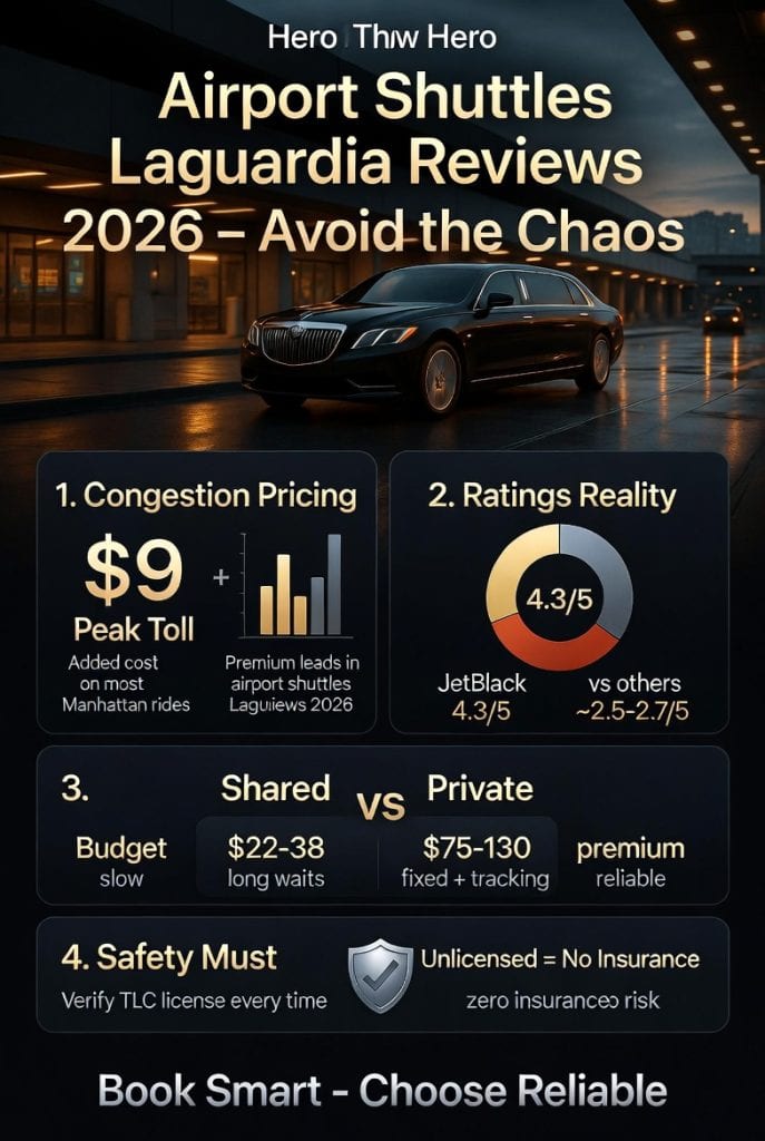 Infographic Airport Shuttles Laguardia Reviews 2026
