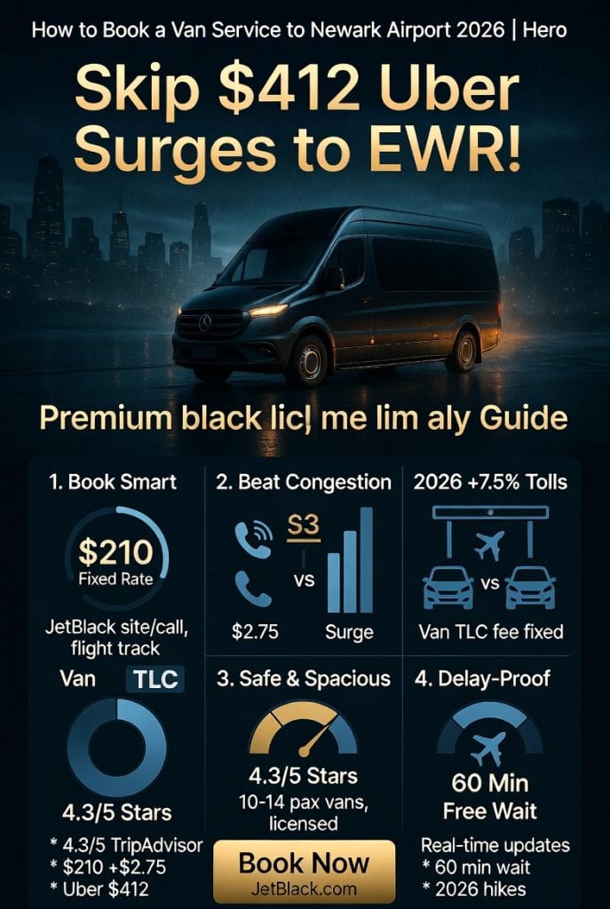 Effortless Guide: How To Book A Van Service To Newark Airport In 2026 – Reliable, Stress-Free Rides Await 3 April 16, 2026 Infographic How To Book A Van Service To Newark Airport
