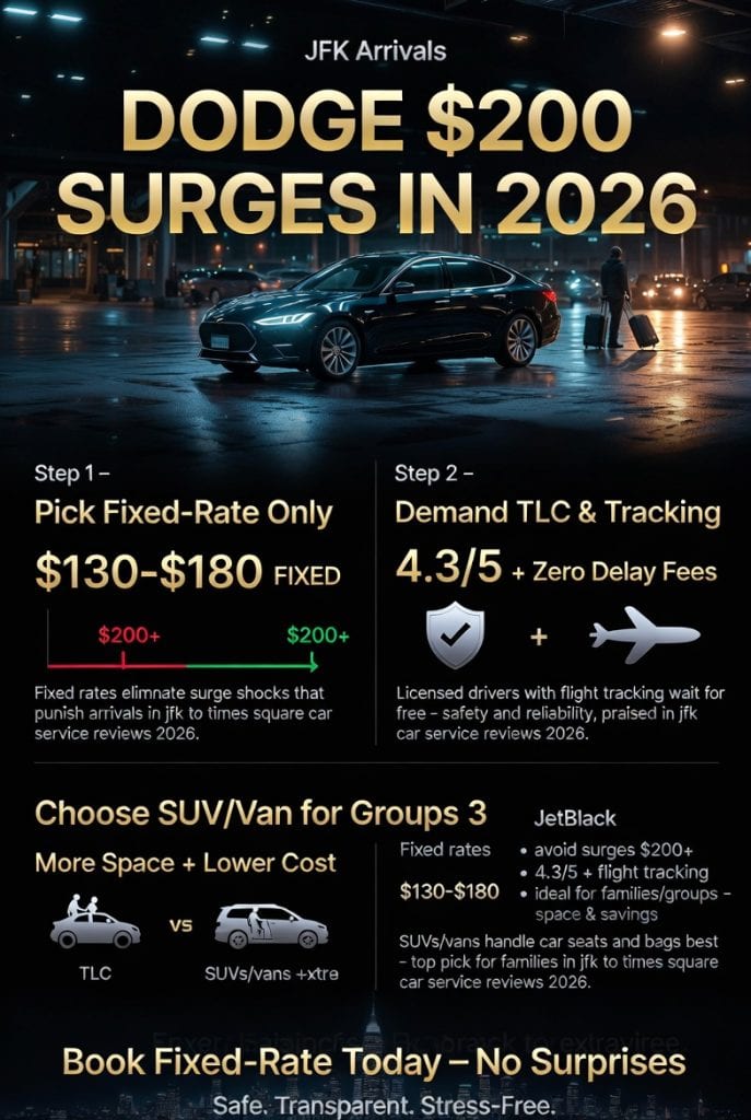 Jfk To Times Square Car Service Reviews 2026: Ultimate Survival Guide – Stop Getting Ripped Off On Arrival 3 April 14, 2026 Infographic Jfk To Times Square Car Service Reviews 2026