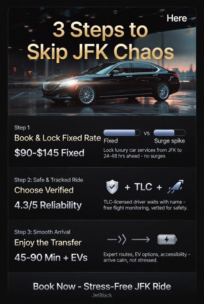 Infographic Luxury Car Services From Jfk To Manhattan