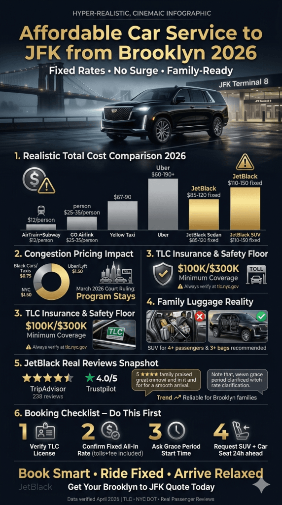 Affordable Car Service To Jfk From Brooklyn Infographic
