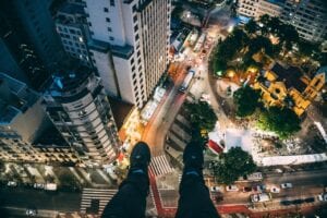 Top, Aerial, View, Building, Infrastructure, Church, Trees, Nature, Car Wallpapers, People, Crowd, Car, Road, Street, Lights