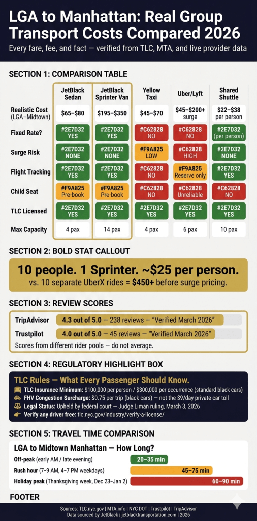 Lga Limo To Manhattan For Groups Family With Luggage At Laguardia Airport Kerbside Pickup Zone