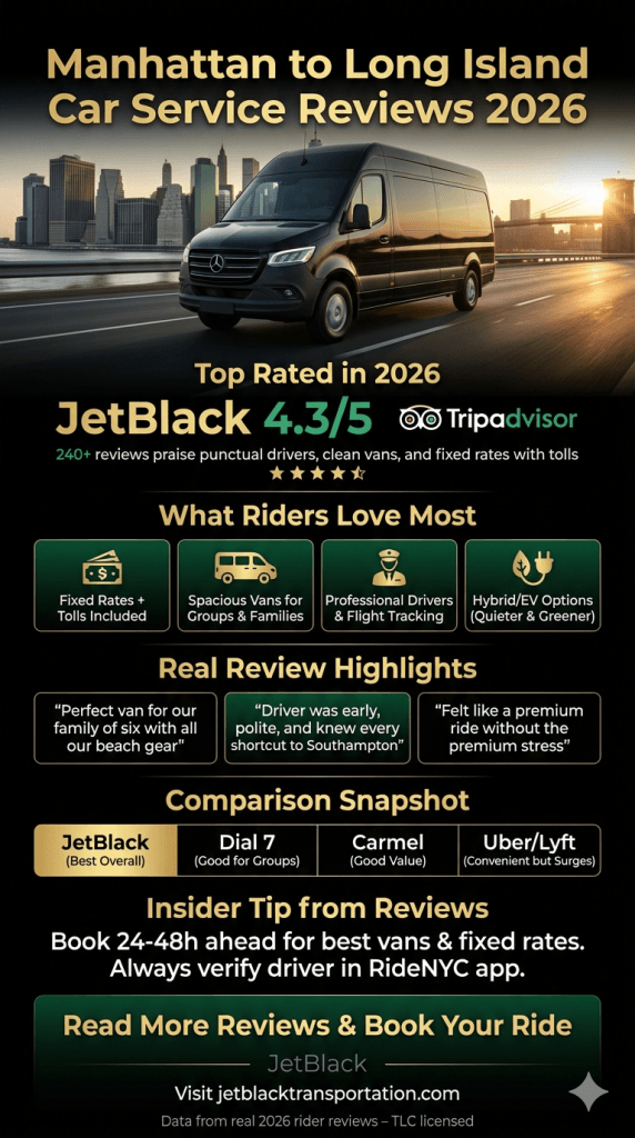 Manhattan To Long Island Car Service Reviews 2026 Infographic