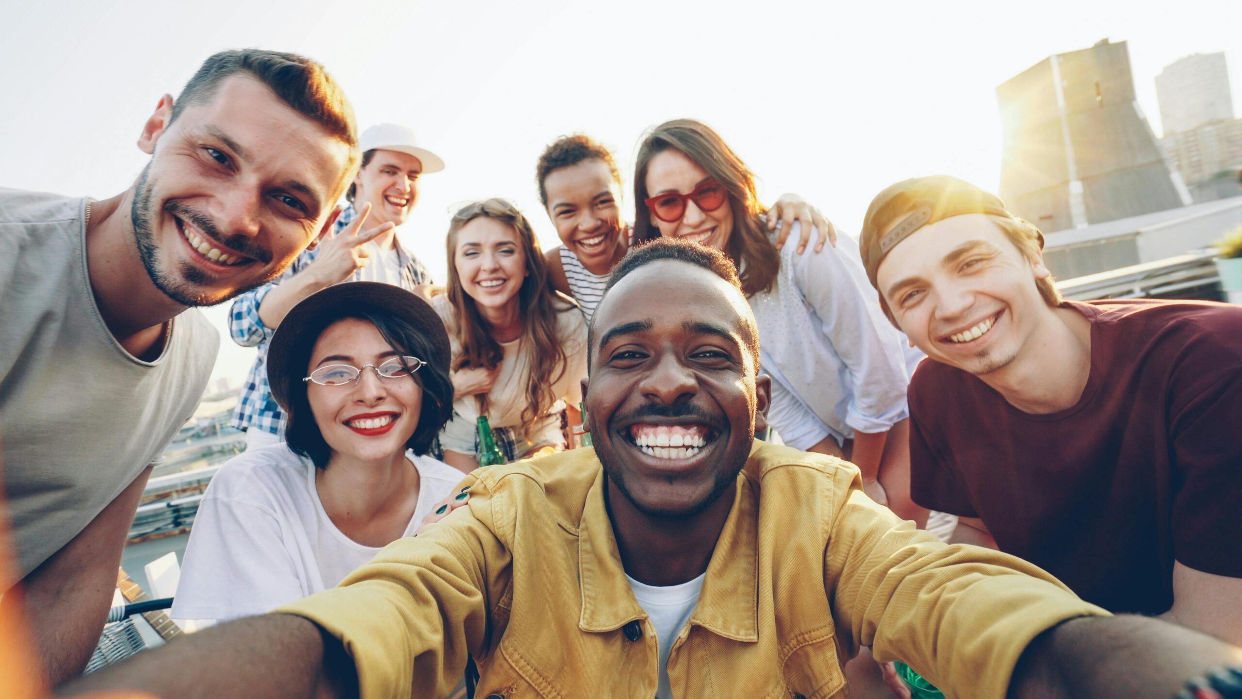 Blogs | Articles | News | Tips &Amp; Tricks | Video | Faq | Infomation 4 April 12, 2026 Diverse Group Of Friends Smiling And Taking A Selfie On A Sunny Day.
