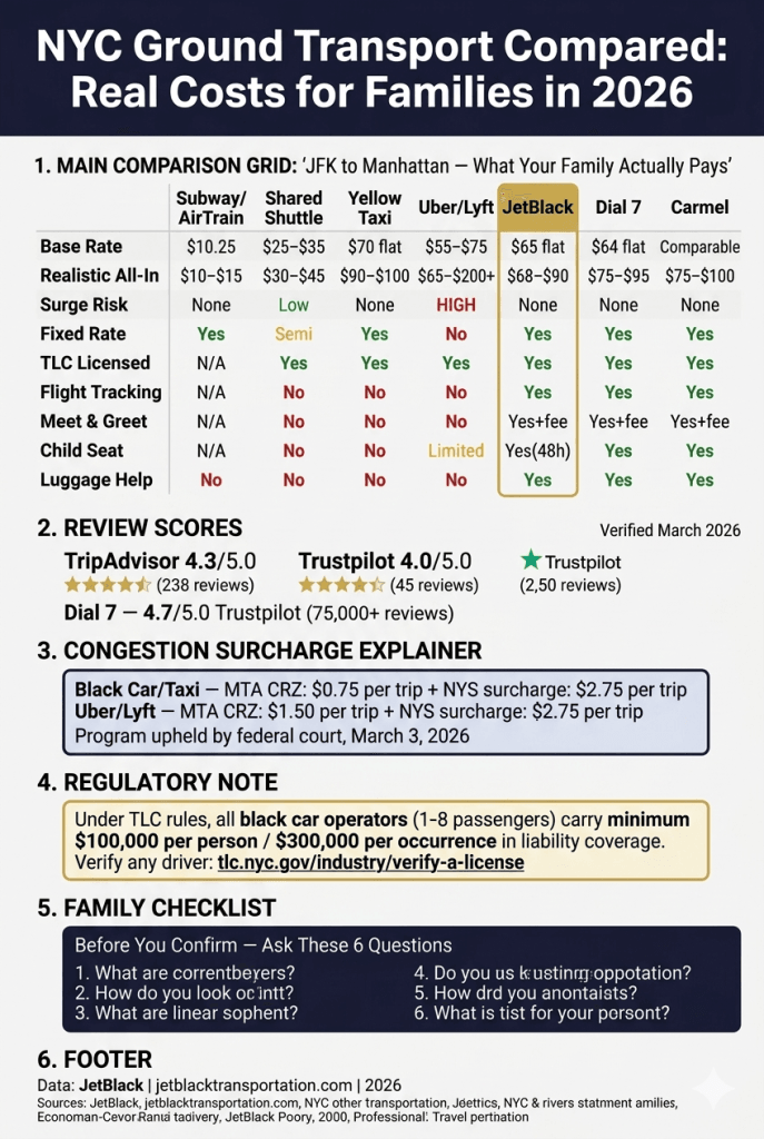 Nyc For-Hire Vehicle Landscape Infographic Comparing Reliable Car Services In New York Black Cars Yellow Taxis Rideshares By Licensing Insurance And Fixed Rates