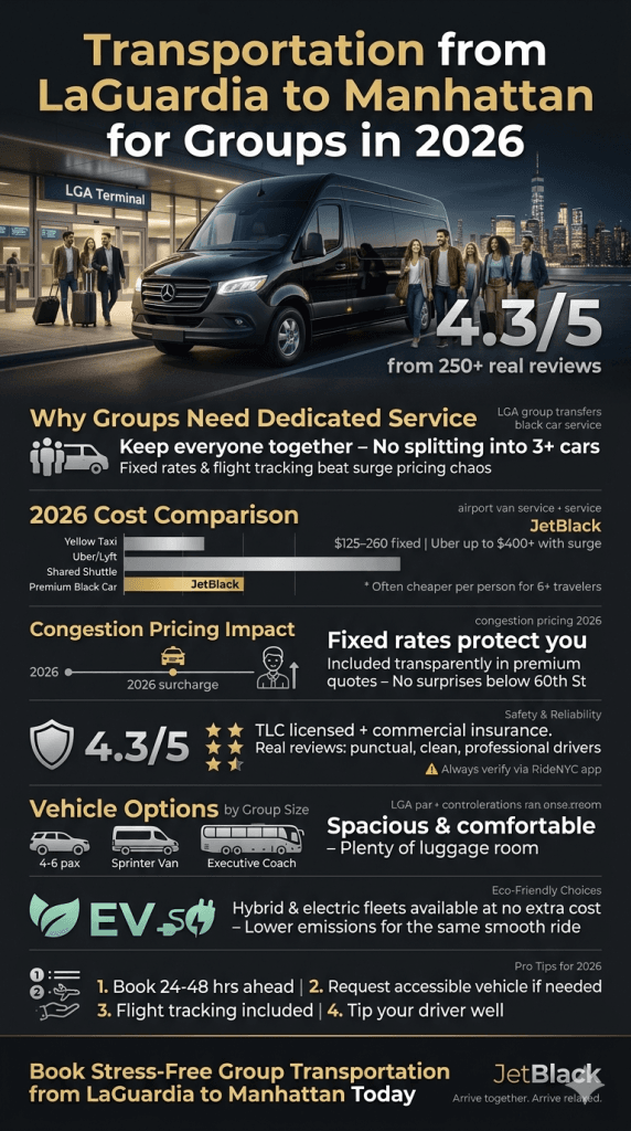 Transportation From Laguardia To Manhattan For Groups