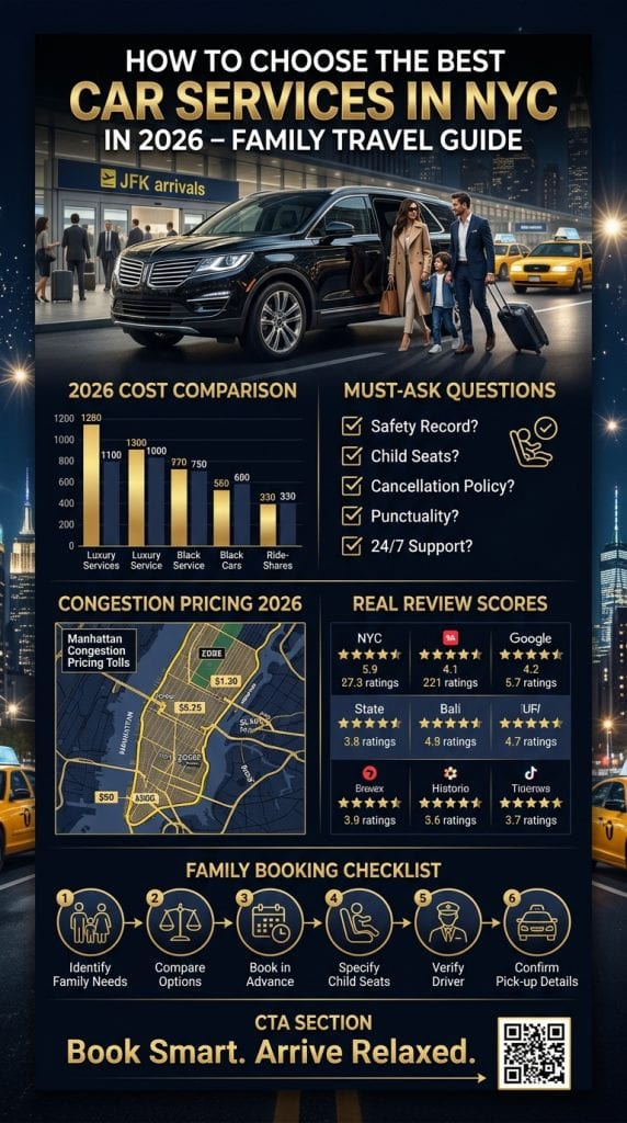 Nyc For-Hire Vehicle Landscape — Black Cars, Rideshares, Yellow Taxis Compared By Licensing Tier, Insurance Minimum, Surge Pricing, Fixed Rates, And Tlc Oversight. How To Choose The Best Car Services In Nyc.
