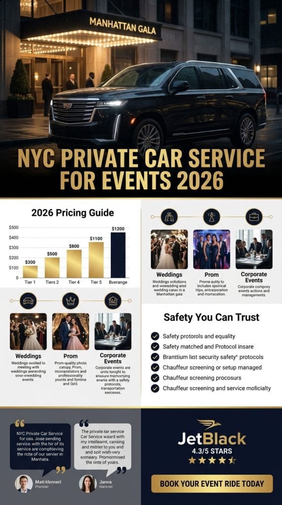 Nyc Private Car Service For Events Nyc Private Car Service For Events Cost Comparison Infographic 2026