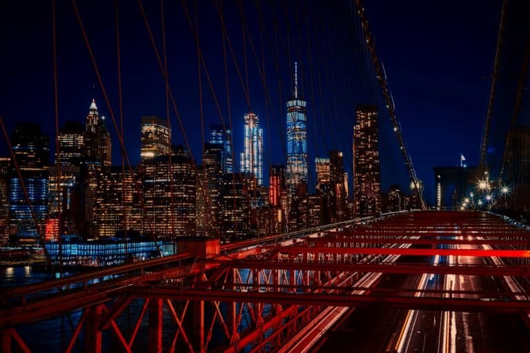 New York Blogs | Articles | News | Tips &Amp; Tricks | Video | Faq | Information | Infograph. 41 June 11, 2026 A Breathtaking Night View Featuring The New York City Skyline And Iconic Brooklyn Bridge Illuminated In Vibrant Colors.