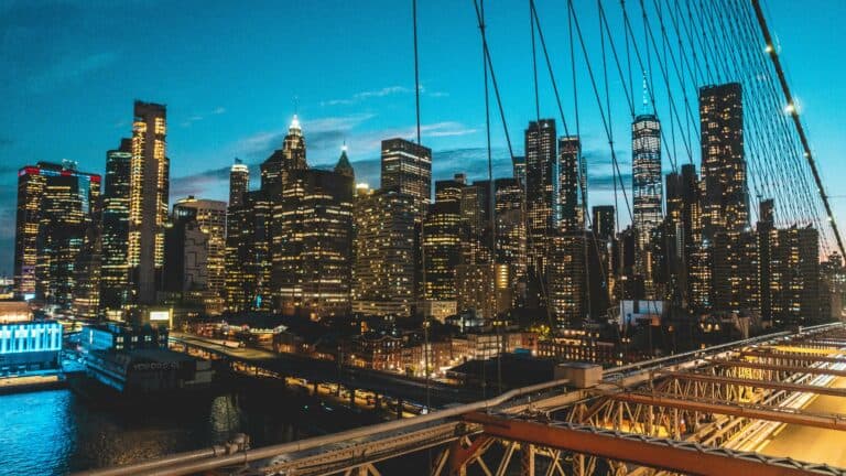New York Blogs | Articles | News | Tips &Amp; Tricks | Video | Faq | Information | Infograph. 46 June 11, 2026 Panoramic View Of New York City Skyline At Twilight From Brooklyn Bridge, Showcasing Modern Skyscrapers.