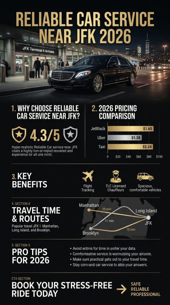 Reliable Car Service Near Jfk Pricing And Benefits Infographic 2026