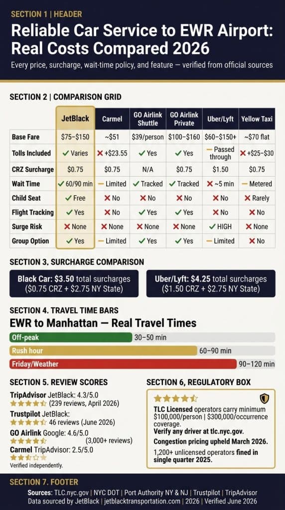Reliable Car Service To Ewr Airport