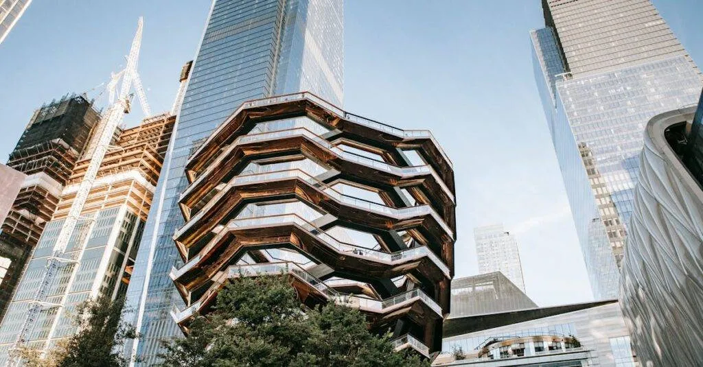 Modern Building With Glass Walls