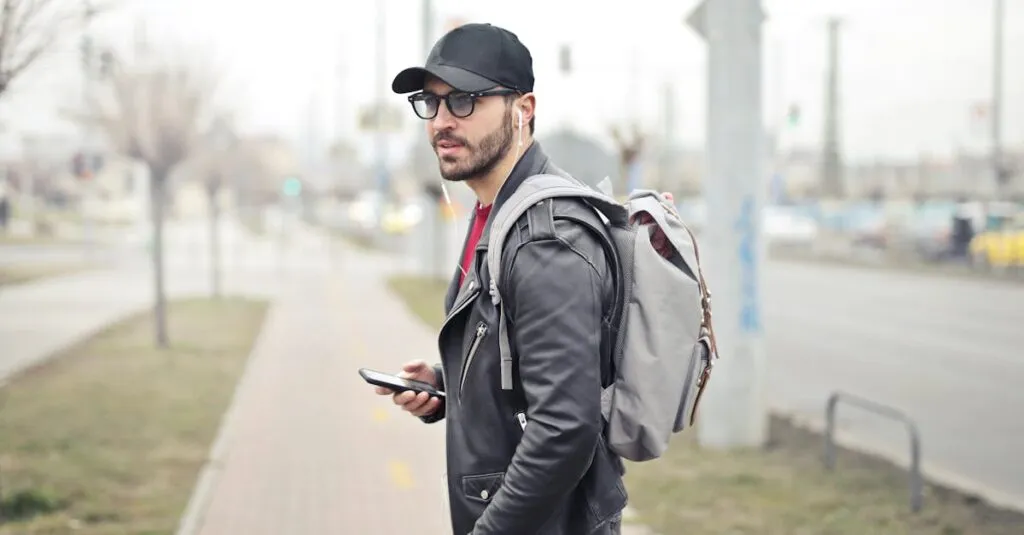 Airport Car Service Yonkers NY – The Best Solution For All Traveling Needs 4 Man Wearing Black Leather Jacket Holding Smartphone