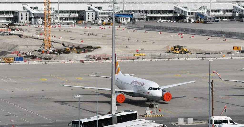 Bus From Jfk To Ewr Airport: A Complete Guide By Jetblack 6 April 1, 2026 Airbus At Munich Airport Alongside Ongoing Construction Work, Showcasing Modern Aviation Infrastructure.