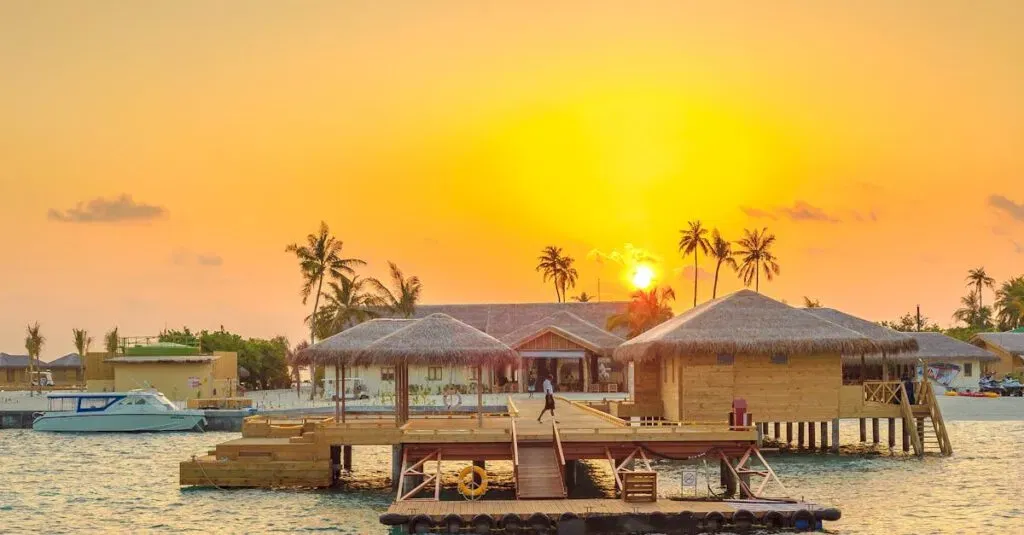 Finding The Best Cab Service Near Me Staten Island: Reliable, Safe &Amp; Luxurious Travel With Jetblack 8 April 4, 2026 Beautiful Sunset View At Kanuhura, Maldives With Overwater Bungalows And Serene Ocean Surroundings.
