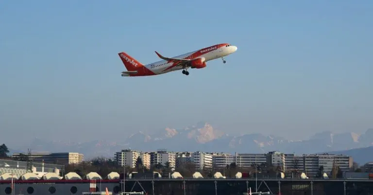 Easyjet Taking Off From An Airport