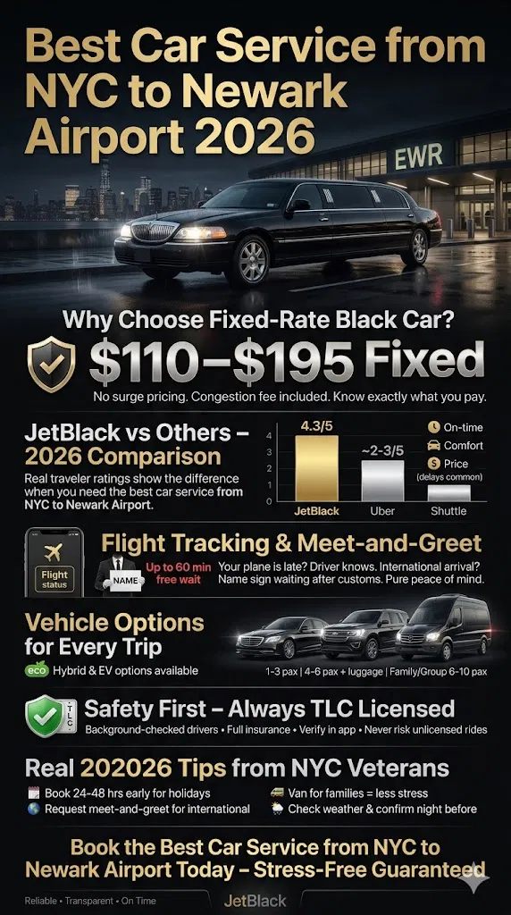Best Car Service From Nyc To Newark Airport In 2026: Straight Talk From Someone Who’s Been Burned Too Many Times 3 March 31, 2026 Infographic Best Car Service From Nyc To Newark Airport