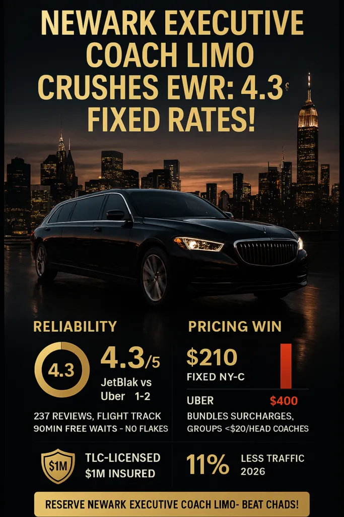 Infographic Newark Executive Coach Limo