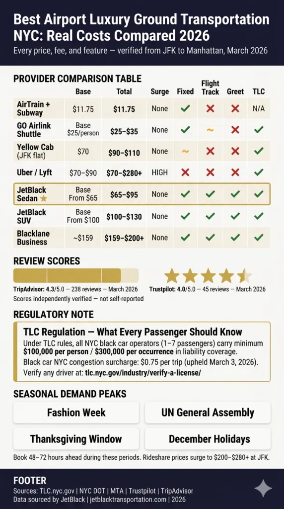 Infographic Best Airport Luxury Ground Transportation Service Close To Me