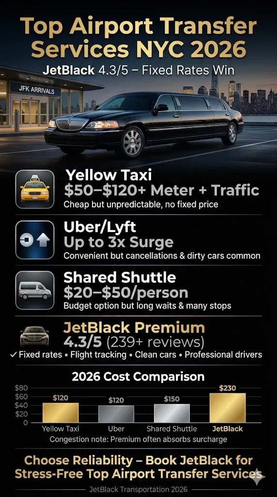 Infographic Top Airport Transfer Services