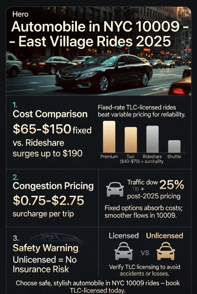 Infographic Automobile In Nyc 10009