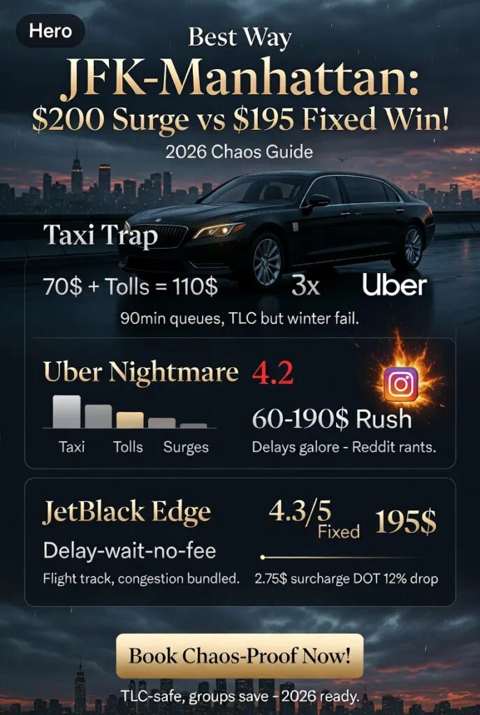 Infographic Best Way To Get From Jfk To Manhattan