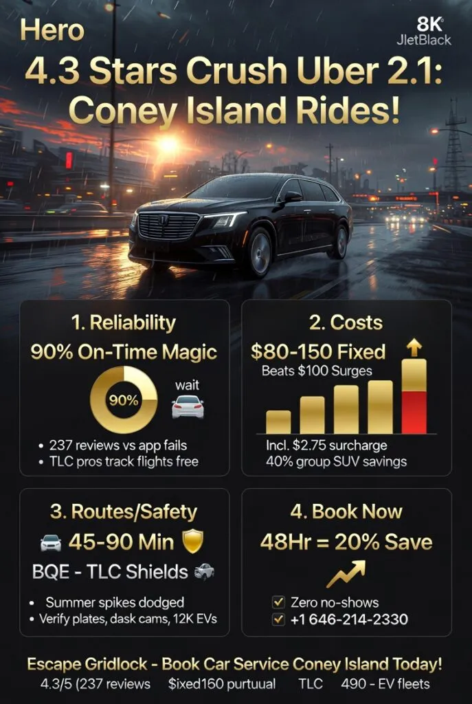 Infographic Car Service Coney Island