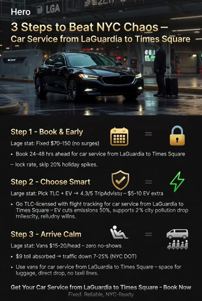 Infographic Car Service From Laguardia To Times Square