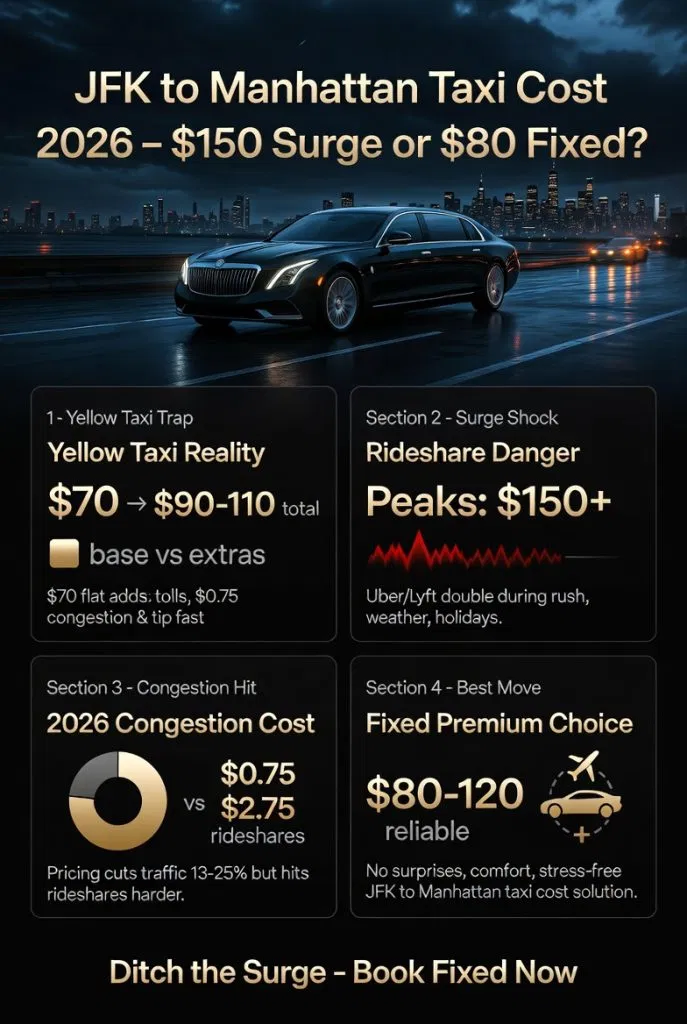 Infographic Jfk To Manhattan Taxi Cost